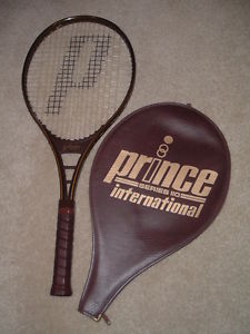MINT VINTAGE 1984 PRINCE International Series 110 TENNIS Racquet w/ case  4 3/8