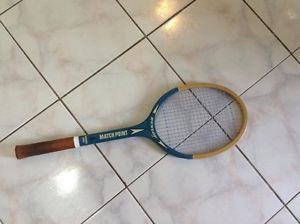 Vintage England Made Dunlop Match point Continental Tennis Racket Light grip 4