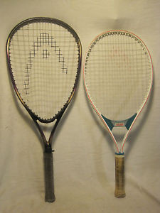 2 x HEAD pre-owned Tennis Racquet racquets Tournament & LITE CONSTANT racket