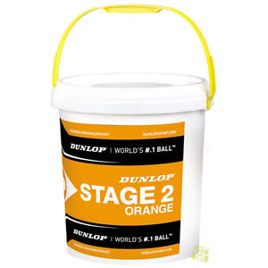Dunlop Bolas de tenis Stage 2 60 Cubo naranja