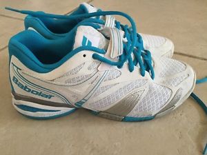 Babolat Women's All Court Tennis Shoe BY ORTHOLITE  SZ 7.5 38.5 Worn 2X