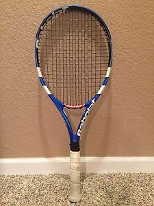 Babolat Pure Drive Woofer GT 4 3/8 STRUNG Tennis Racket 300g 10.6 Oz Nice!