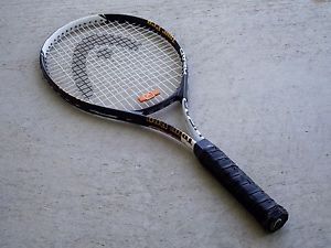 Head Tour Pro Titanium Black White Tennis Racquet Racket Original Strings 4 1/2