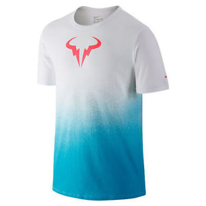 New Nike Rafa Crew Tee Shirt 658163 Rafael Nadal Bull Logo Tennis