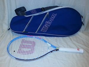 Wilson 3 7/8 Venus Titanium IMPACT VOLCANIC 25" FRAME TENNIS RACKET EUC w/ case