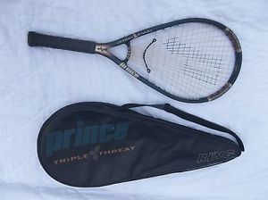 PRINCE TRIPLE THREAT RING TENNIS RACQUET 125 OVERSIZE TITANIUM COPPER CARBON