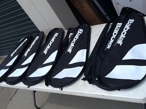 Lot 5 BABOLAT Pure Drive RACQUET TENNIS RACKET COVERS CASES w/ STRAPS