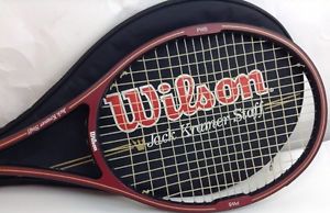 Wilson Jack Kramer Staff Tennis Racket ~4 3/8 Grip ~Braided Graphite ~ EXCELLENT