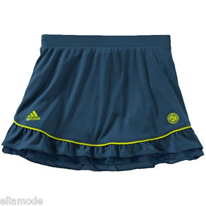 Adidas Roland Garros Mujeres Niñas Amarillo Azul Tenis Falda Pantalón Only