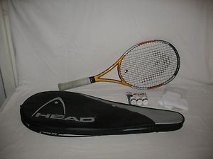 Head Liquid Metal Instinct Tennis Racquet lot including wristbands and overwraps
