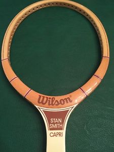 Vintage Wilson Stan Smith Capri Wooden Racquet, Mint