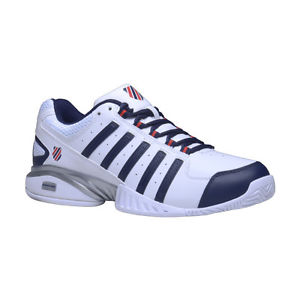 K-Swiss Zapatillas De Tenis De Hombres Receptor III blanco/azul/rojo