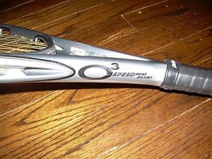 PRINCE O3 SPEED PORT SILVER OVERSIZE 118 SQ IN TENNIS RACQUET 16 X19 4 1/4