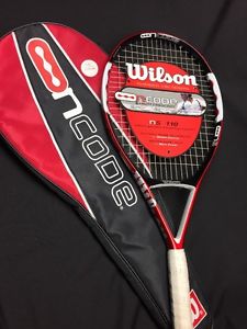 WILSON nCODE n5 FORCE 110 OVERSIZE TENNIS RACQUET RACKET 4-3/8 NICE FREE SHIP