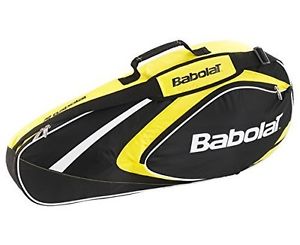 BABOLAT Club Line 3 Racquet Bag, Black/Yellow