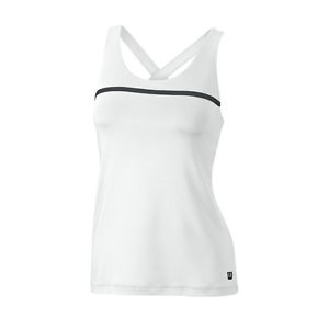 Wilson Camiseta Musculosa De Mujer Top tenis Equipo Tanque blanco