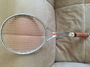Vintage 1970's WILSON T3000 Chrome Tubular Steel Tennis Racket