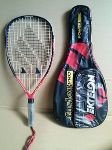 ektelon fusion pro long body wallbeater racquetball w/case