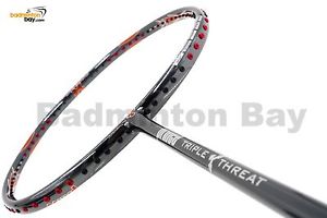 Prince Oversize Chrome Platinum Orange 3U Badminton Racket Stringing + PU Grip