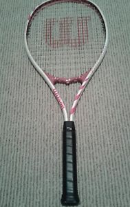 Wilson Triumph Racquet w/Shock Stop Sleeves,4-1/4" Grip, Very Good Condition