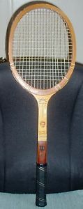 vintage Wilson tennis racket Maureen Connolly Speed fibre flex face