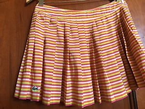 LACOSTE Sz 38 Pleated Tennis Skirt