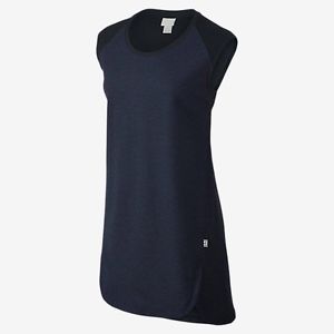 NikeCourt Women's Tennis T-Shirt Dress, Medium, Midnight Navy 715220-473