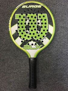 Wilson BLX Surge  4 1/4 Platform Tennis Paddle (Green Gator Grit Padel Pop 375g)