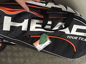 HEAD Tour Team 6R Combi Tennis Bag, Black/Gray