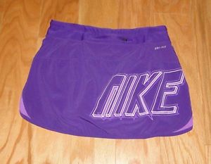 Nike Dri Fit Women's Tennis Skirt Spandex Shorts Size XS Purple Drawstring