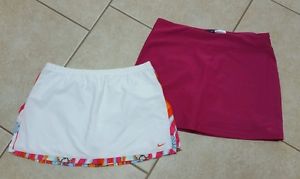Lot 2 Women's Nike Dri-Fit Tennis Running Skirt/Skort/Shorts SZ M