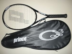 PRINCE O3 SILVER OS 118 TENNIS RACQUET  4 1/2   27.75"