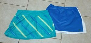 Lot of 2 Women's Nike Dri-Fit Tennis Running Skirt/Skort/Shorts SZ M