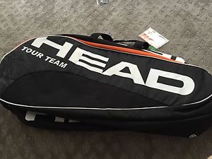 BNWT HEAD 2014 TOUR TEAM MONSTERCOMBI tennis racquet bag  - Holds 8 Rackets!