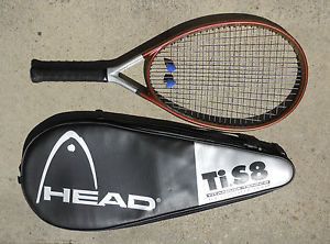 Head Ti.S8 Titanium Oversize Tennis Racquet, 4 3/8" grip, Padded Case