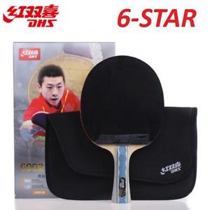 DHS 6 Star Table Tennis Racket PING PONG Paddle 6002 Shake-Hand FL Long Handle