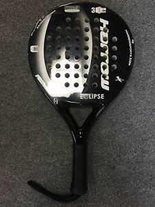 Harrow Eclipse 38mm Paddle 4 1/4 Paddle (Pop Tennis Padel Carbon Foam Black)