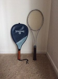 VINTAGE WILSON MIDSIZE TENNIS RACQUET And A SPALDING One To