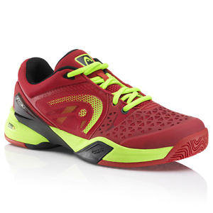 Head Revolt Pro Men's Tennis Shoes Sneakers Red/Raven - Auth Dealer - Reg $120