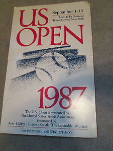 USTA 1987 U.S. Open Tennis Championship Poster 33"x 21" September 1-13 New York