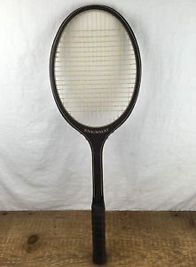 VINTAGE Brown Snauwaert Vulcan Fibre Tennis Racquet Ash Core Boron Inlay Racket
