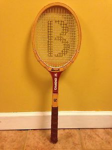 Vintage Bancroft Bjorn Borg Signature Model Wooden Tennis Racket 4 1/2L