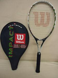 WILSON Impact Oversize Tennis Racquet + Cover 4.5" Grip