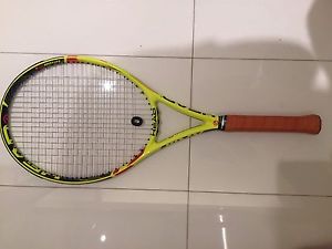 Head Graphene XT Extreme MP Tennis Racket 1/4 freshly strung, new leather grip