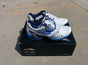 Lotto Raptor Ultra IV Speed White / Aviator Blue Men's 9 Tennis Shoes