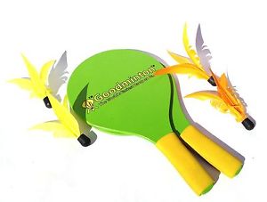 VIAHART Goodminton | The World's Easiest Racquet Game (Green and Yellow)