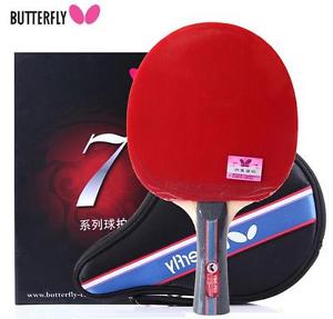 Butterfly Professional TBC702 7 Star Shakehand Racket Long Handle Super Paddle