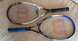 Wilson Impact Titanium Tennis Racquets (lot of 2, used)