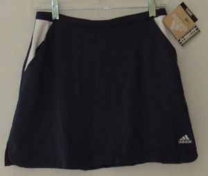 Navy Blue White ADIDAS Response ClimaLite TENNIS SKIRT Women's Medium NEW Tags