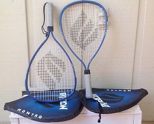 (2) EKTELON Montro Racquetball Racquets Premium Performance with Zippered Cases